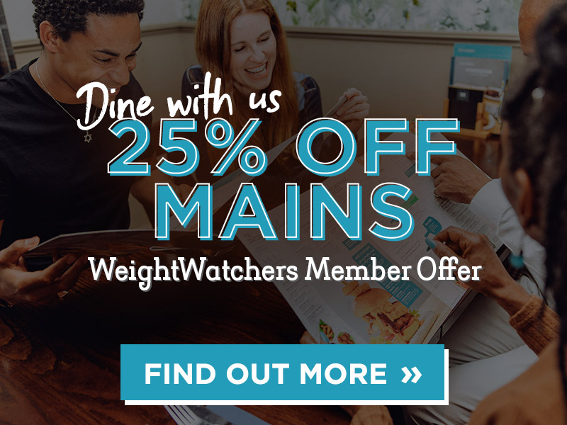25% off mains at Stonehouse for weight watchers members